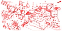 INSTRUMENTEN AFWERKING (COTE DE PASSAGER) (LH) voor Honda ACCORD 2.0 EXECUTIVE 4 deuren 5-traps automatische versnellingsbak 2013