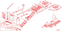 GEREEDSCHAP/KRIK  voor Honda ACCORD 2.0 S 4 deuren 5-traps automatische versnellingsbak 2013