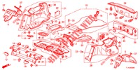 ACHTER HOUDER/ZIJDE VOERING (4DE)  voor Honda ACCORD DIESEL 2.2 ELEGANCE 4 deuren 5-traps automatische versnellingsbak 2012