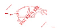 DOORVOERTULLE (LATERAL) voor Honda ACCORD DIESEL 2.2 ELEGANCE 4 deuren 5-traps automatische versnellingsbak 2012