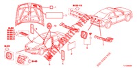 EMBLEMEN/WAARSCHUWINGSLABELS  voor Honda ACCORD DIESEL 2.2 ELEGANCE 4 deuren 5-traps automatische versnellingsbak 2012