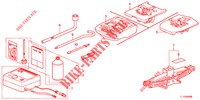 GEREEDSCHAP/KRIK  voor Honda ACCORD DIESEL 2.2 ELEGANCE 4 deuren 5-traps automatische versnellingsbak 2012
