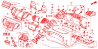 INSTRUMENTEN AFWERKING (COTE DE PASSAGER) (LH) voor Honda ACCORD DIESEL 2.2 ELEGANCE 4 deuren 5-traps automatische versnellingsbak 2012