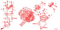 MOTOR BEVESTIGINGEN (DIESEL) (AT) voor Honda ACCORD DIESEL 2.2 ELEGANCE 4 deuren 5-traps automatische versnellingsbak 2012
