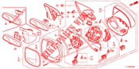 SPIEGEL/ZONNEKLEP  voor Honda ACCORD DIESEL 2.2 ELEGANCE 4 deuren 5-traps automatische versnellingsbak 2012