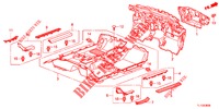 VLOERMAT/ISOLATOR  voor Honda ACCORD DIESEL 2.2 ELEGANCE 4 deuren 5-traps automatische versnellingsbak 2012