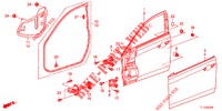 VOOR PORTIER PANELEN(2DE)  voor Honda ACCORD DIESEL 2.2 ELEGANCE 4 deuren 5-traps automatische versnellingsbak 2012