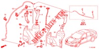 VOOR RUITEWISSER (2DE)  voor Honda ACCORD DIESEL 2.2 ELEGANCE 4 deuren 5-traps automatische versnellingsbak 2012