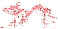 VOOR SUB FRAME/ACHTER BALK (DIESEL) voor Honda ACCORD DIESEL 2.2 ELEGANCE 4 deuren 5-traps automatische versnellingsbak 2012