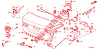 KOFFERBAK KLEP(4DE)  voor Honda ACCORD DIESEL 2.2 SH 4 deuren 6-versnellings handgeschakelde versnellingsbak 2013