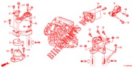 MOTOR BEVESTIGINGEN (DIESEL) (MT) voor Honda ACCORD DIESEL 2.2 SH 4 deuren 6-versnellings handgeschakelde versnellingsbak 2013