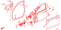 VOOR PORTIER PANELEN(2DE)  voor Honda ACCORD 2.4 S 4 deuren 5-traps automatische versnellingsbak 2013