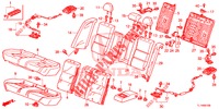 ACHTER ZITTING/VEILIGHEIDSGORDEL(2DE)  voor Honda ACCORD 2.0 ELEGANCE PACK 4 deuren 6-versnellings handgeschakelde versnellingsbak 2014