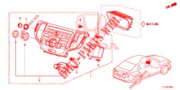 CENTER MODULE (NAVIGATION) voor Honda ACCORD 2.0 ELEGANCE PACK 4 deuren 6-versnellings handgeschakelde versnellingsbak 2014