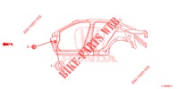 DOORVOERTULLE (LATERAL) voor Honda ACCORD 2.0 ELEGANCE PACK 4 deuren 6-versnellings handgeschakelde versnellingsbak 2014