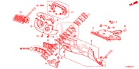 INSTRUMENTEN AFWERKING (COTE DE CONDUCTEUR) (LH) voor Honda ACCORD 2.0 ELEGANCE PACK 4 deuren 6-versnellings handgeschakelde versnellingsbak 2014