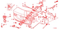 KOFFERBAK KLEP(4DE)  voor Honda ACCORD 2.0 ELEGANCE PACK 4 deuren 6-versnellings handgeschakelde versnellingsbak 2014