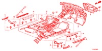 VLOERMAT/ISOLATOR  voor Honda ACCORD 2.0 ELEGANCE PACK 4 deuren 6-versnellings handgeschakelde versnellingsbak 2014