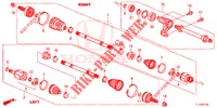 VOOR AANDRIJFAS/HALVE AS (2.0L) voor Honda ACCORD 2.0 ELEGANCE PACK 4 deuren 6-versnellings handgeschakelde versnellingsbak 2014