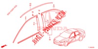 VOOR GRILLE/GIETWERK  voor Honda ACCORD 2.0 ELEGANCE PACK 4 deuren 6-versnellings handgeschakelde versnellingsbak 2014