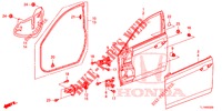 VOOR PORTIER PANELEN(2DE)  voor Honda ACCORD 2.0 ELEGANCE PACK 4 deuren 6-versnellings handgeschakelde versnellingsbak 2014