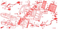 ACHTER ZITTING/VEILIGHEIDSGORDEL(2DE)  voor Honda ACCORD 2.0 ELEGANCE PACK 4 deuren 5-traps automatische versnellingsbak 2014