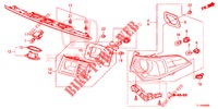 ACHTERLICHT/KENTEKEN LICHT (PGM FI)  voor Honda ACCORD 2.0 ELEGANCE PACK 4 deuren 5-traps automatische versnellingsbak 2014