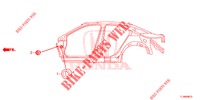DOORVOERTULLE (LATERAL) voor Honda ACCORD 2.0 EXECUTIVE 4 deuren 5-traps automatische versnellingsbak 2014