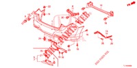 ACHTER BUMPER  voor Honda ACCORD DIESEL 2.2 COMFORT 4 deuren 6-versnellings handgeschakelde versnellingsbak 2014