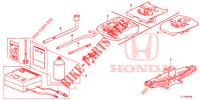 GEREEDSCHAP/KRIK  voor Honda ACCORD DIESEL 2.2 COMFORT 4 deuren 6-versnellings handgeschakelde versnellingsbak 2014