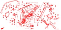 ACHTER PORTIER VOERING(4DE)  voor Honda ACCORD DIESEL 2.2 LUXURY 4 deuren 5-traps automatische versnellingsbak 2014