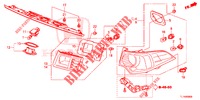 ACHTERLICHT/KENTEKEN LICHT (PGM FI)  voor Honda ACCORD DIESEL 2.2 LUXURY 4 deuren 5-traps automatische versnellingsbak 2014