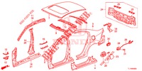 BUITEN PANELEN/ACHTER PANEEL  voor Honda ACCORD DIESEL 2.2 LUXURY 4 deuren 5-traps automatische versnellingsbak 2014