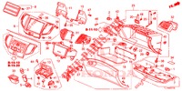 INSTRUMENTEN AFWERKING (COTE DE PASSAGER) (LH) voor Honda ACCORD DIESEL 2.2 LUXURY 4 deuren 5-traps automatische versnellingsbak 2014