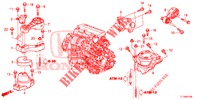 MOTOR BEVESTIGINGEN (DIESEL) (AT) voor Honda ACCORD DIESEL 2.2 LUXURY 4 deuren 5-traps automatische versnellingsbak 2014