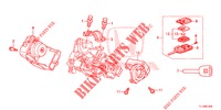 SLEUTEL CILINDER COMPONENTEN  voor Honda ACCORD DIESEL 2.2 LUXURY 4 deuren 5-traps automatische versnellingsbak 2014