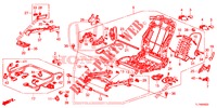 V. ZITTING COMPONENTEN (D.) (SIEGE ENTIEREMENT MOTORISE) voor Honda ACCORD DIESEL 2.2 LUXURY 4 deuren 5-traps automatische versnellingsbak 2014