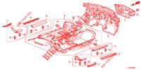 VLOERMAT/ISOLATOR  voor Honda ACCORD DIESEL 2.2 LUXURY 4 deuren 5-traps automatische versnellingsbak 2014