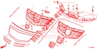 VOOR GRILLE/GIETWERK  voor Honda ACCORD DIESEL 2.2 LUXURY 4 deuren 5-traps automatische versnellingsbak 2014