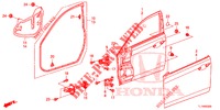 VOOR PORTIER PANELEN(2DE)  voor Honda ACCORD DIESEL 2.2 LUXURY 4 deuren 5-traps automatische versnellingsbak 2014