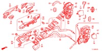 ACHTER PORTIER SLOTEN/BUITEN HENDEL  voor Honda ACCORD DIESEL 2.2 S 4 deuren 6-versnellings handgeschakelde versnellingsbak 2014