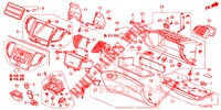 INSTRUMENTEN AFWERKING (COTE DE PASSAGER) (LH) voor Honda ACCORD DIESEL 2.2 S 4 deuren 6-versnellings handgeschakelde versnellingsbak 2014