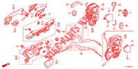 ACHTER PORTIER SLOTEN/BUITEN HENDEL  voor Honda ACCORD 2.4 EXCLUSIVE 4 deuren 5-traps automatische versnellingsbak 2014