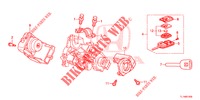 SLEUTEL CILINDER COMPONENTEN  voor Honda ACCORD 2.4 EXCLUSIVE 4 deuren 5-traps automatische versnellingsbak 2014