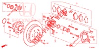 ACHTER REM (2) voor Honda ACCORD 2.4 S 4 deuren 6-versnellings handgeschakelde versnellingsbak 2014