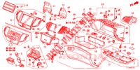 INSTRUMENTEN AFWERKING (COTE DE PASSAGER) (LH) voor Honda ACCORD 2.4 S 4 deuren 6-versnellings handgeschakelde versnellingsbak 2014