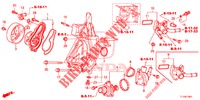 WATERPOMP/THERMOSTAAT (2.4L) voor Honda ACCORD 2.4 S 4 deuren 6-versnellings handgeschakelde versnellingsbak 2014