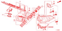 ACHTERLICHT/KENTEKEN LICHT (PGM FI)  voor Honda ACCORD 2.4 S 4 deuren 5-traps automatische versnellingsbak 2014