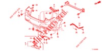 ACHTER BUMPER  voor Honda ACCORD 2.0 COMFORT 4 deuren 6-versnellings handgeschakelde versnellingsbak 2015