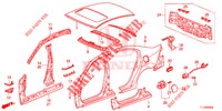 BUITEN PANELEN/ACHTER PANEEL  voor Honda ACCORD 2.0 COMFORT 4 deuren 6-versnellings handgeschakelde versnellingsbak 2015